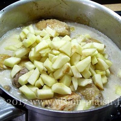 poulet aux pommes