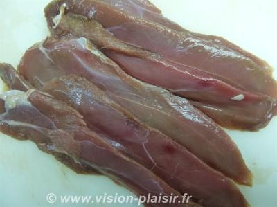 Aiguillettes de canard