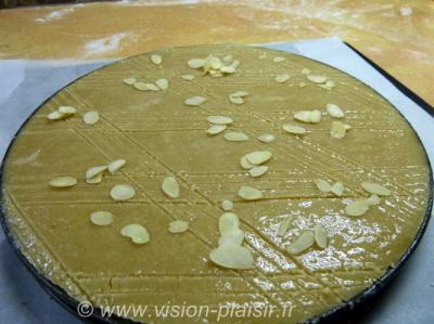 Avant cuisson gateau basque