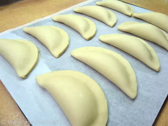 Avant cuisson mini chaussons aux pommes