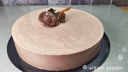 La recette du bavarois aux marrons  glacés