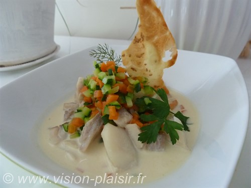 Blanquette de poisson et st jacques