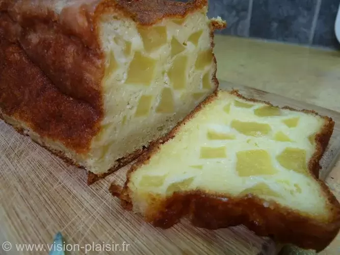 Cake aux pommes beurre sale resultat