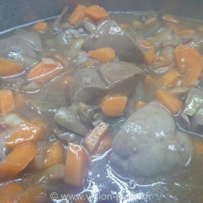 Carottes et rognons de boeuf