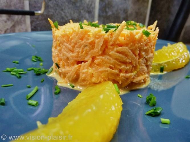 Recette Carottes râpées à l'orange