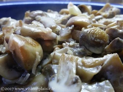 La poêlée de champignons de Paris au porto.