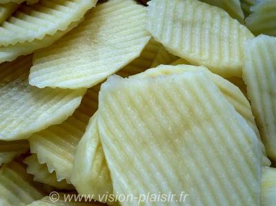 Chips gaufrees pomme de terre