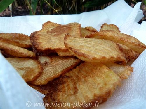 Blog de cuisine avec mes chips gaufrées