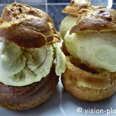 Choux et glace vanille