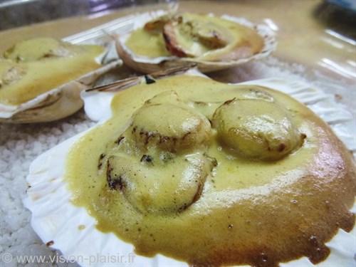 Coquilles st jacques mousseline de potimarron sabayon au pineau des charentes