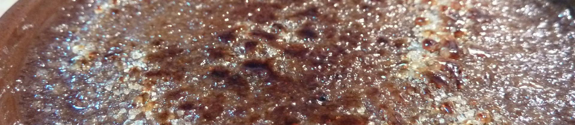 Creme brulee au chocolat