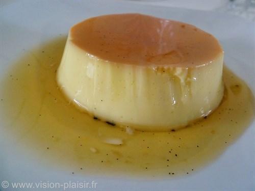 La crème caramel à la vanille chez vision-plaisir