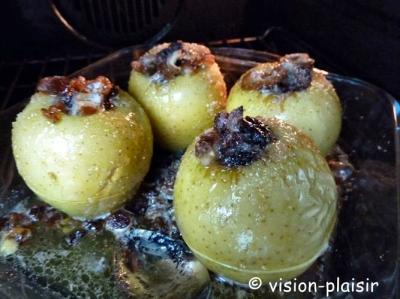 Cuisson pommes farcies au four
