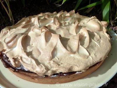 Cuisson tarte chocolat meringue