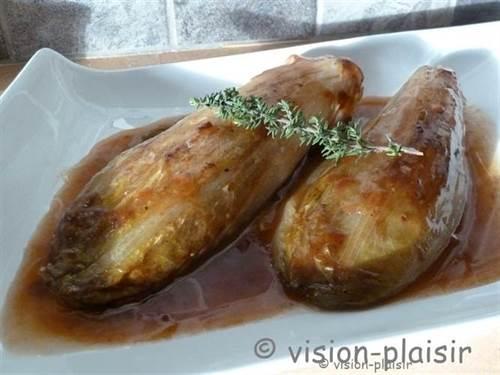 La réalisation des endives braisées