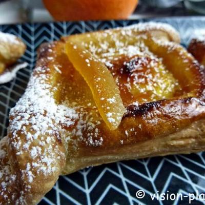 Feuilletes croises a la marmelade d orange en repas