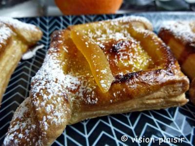 Feuilletes croises a la marmelade d orange en repas