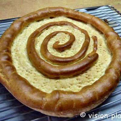Fond e tarte st honore au praline et creme mascarpone