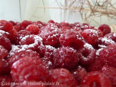 Framboises en tarte
