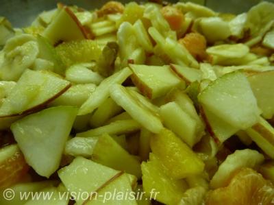 Fruits de saison et amandse