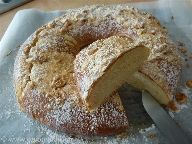 Galette miel et brisures de nougat