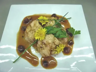 Galette pommes de terre et sa sauce cognac frais resultat 2