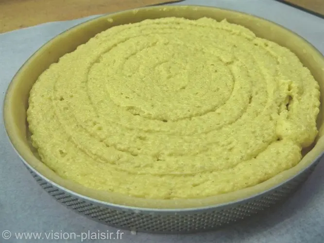Garnissage tarte nectarine