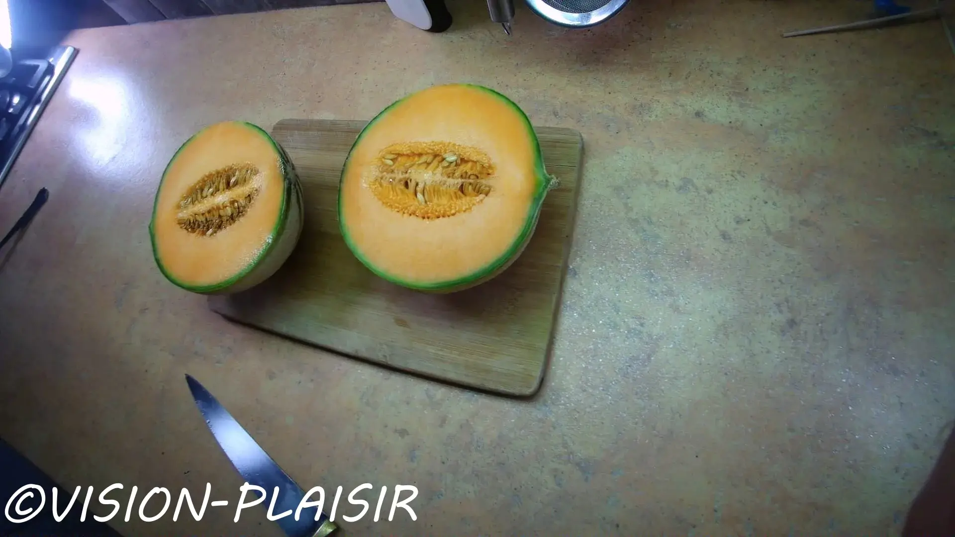 Gaspacho de melon et jambon de pays resultat