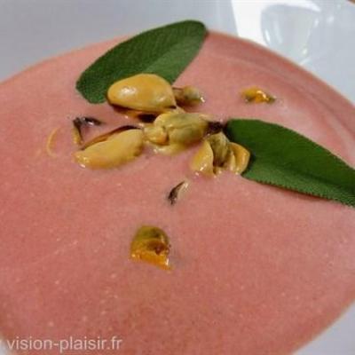 Gaspacho de tomates aux moules
