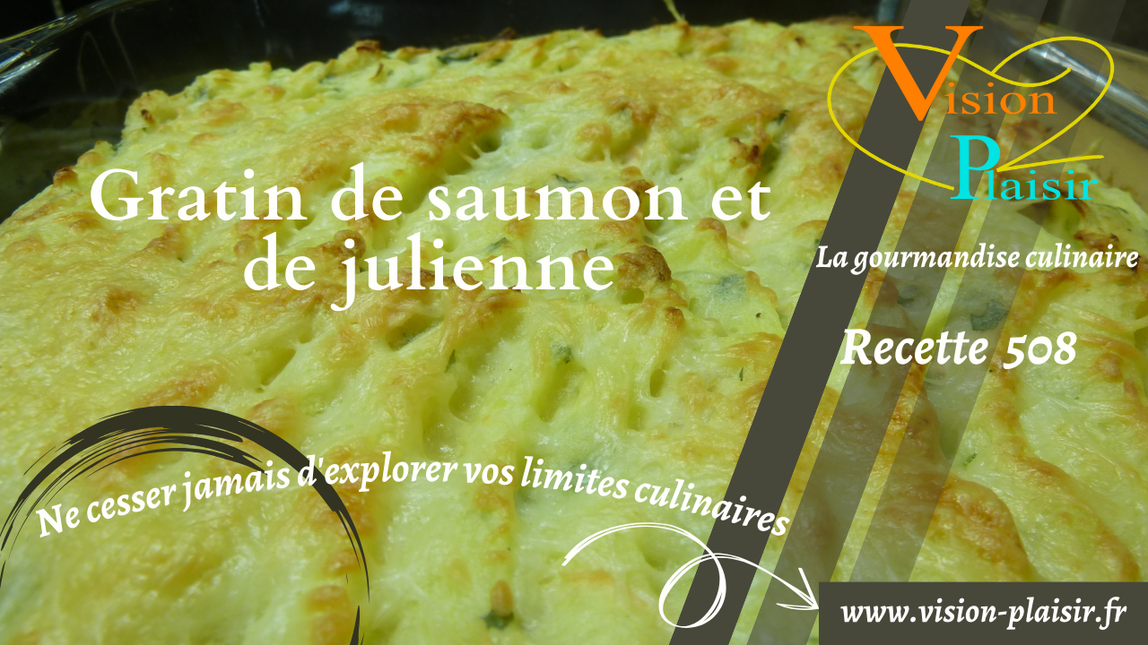 Gratin de saumon et de julienne