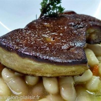 Harciots blancs foie gras