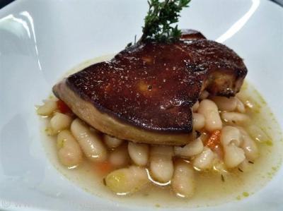 Haricots blancs au thym et ail