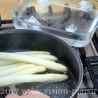 cuisson des asperges blanches