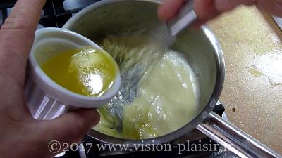 préparation sauce mousseline