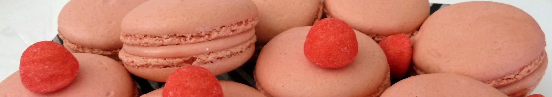 Macarons fraises tagada