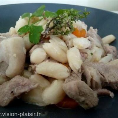Mijote de porc et haricots blancs ail