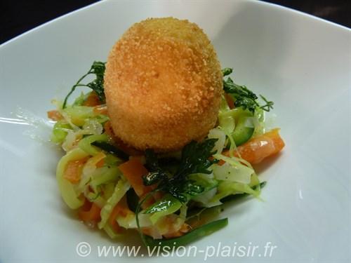 Blog de cuisine avec ma réalisation des œufs mollets frits