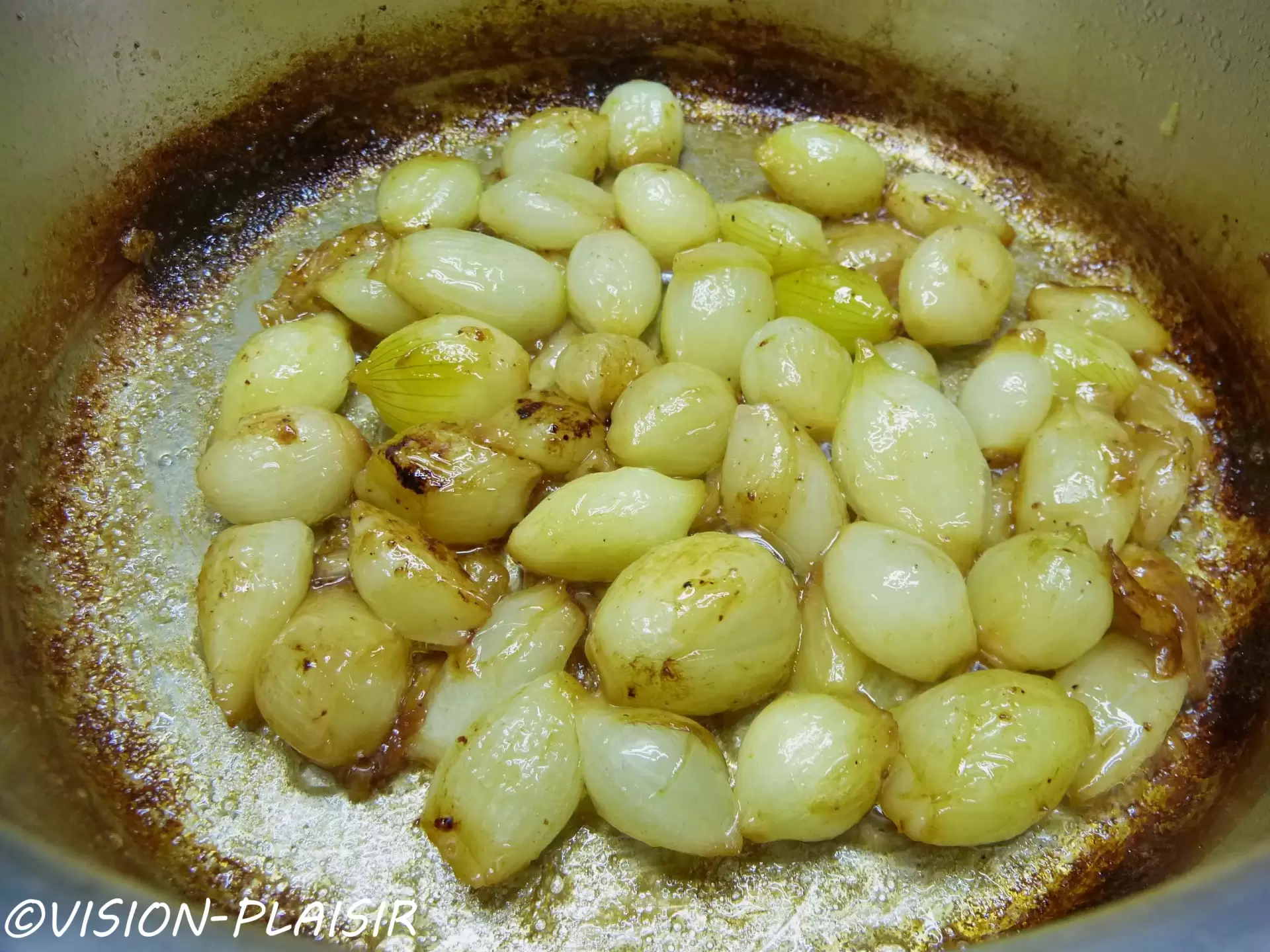 Oignons glaces boeuf bourguignon resultat