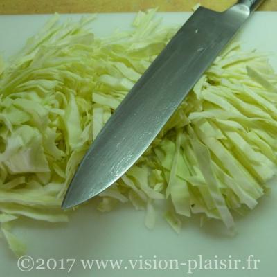 émincer chou