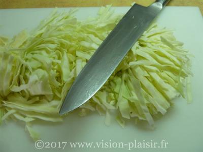 émincer chou