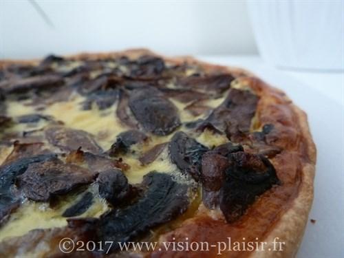 Réalisation de la tarte aux champignons de Paris
