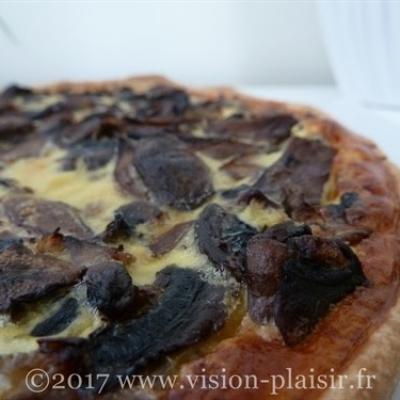 tarte salée-champignons