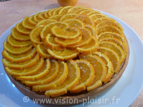 blog de pâtisserie avec ma tarte à l'orange