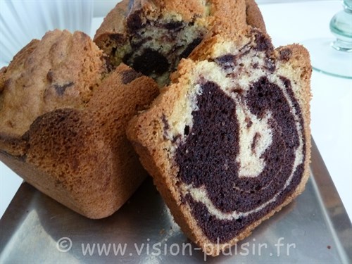 blog de pâtisserie et mon marbré au chocolat