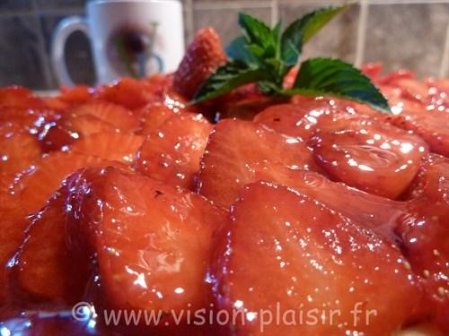 blog de pâtisserie avec ma tarte pamplemousse fraises