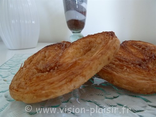 blog de pâtisserie et ses palmier en feuilletage