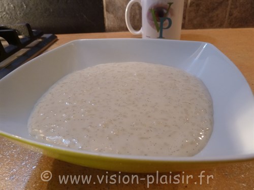 blog de pâtisserie et mon riz au lait à l'orange