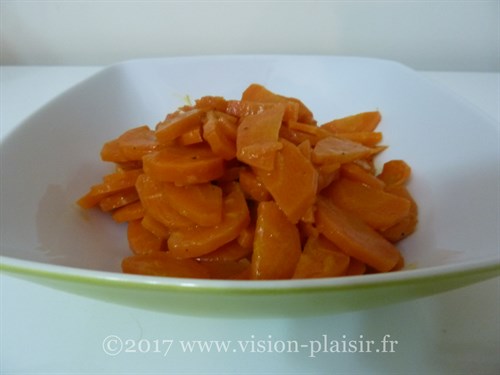 blog de vision-plaisir cuisine Carottes glacées au citron