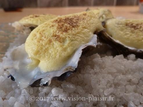 blog de vision-plaisir cuisine ►Huîtres chaudes au sabayon et poireau◄