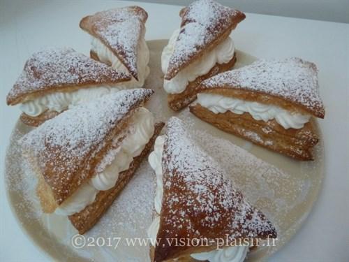 Mon Feuilleté gourmand à la chantilly sur vision-plaisir